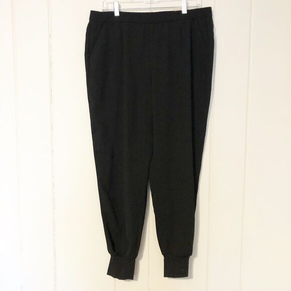 Chicos 1 Ultimate Fit Track Pant Black Medium Pockets Pull On Elastic Waist NWT - Picture 1 of 13